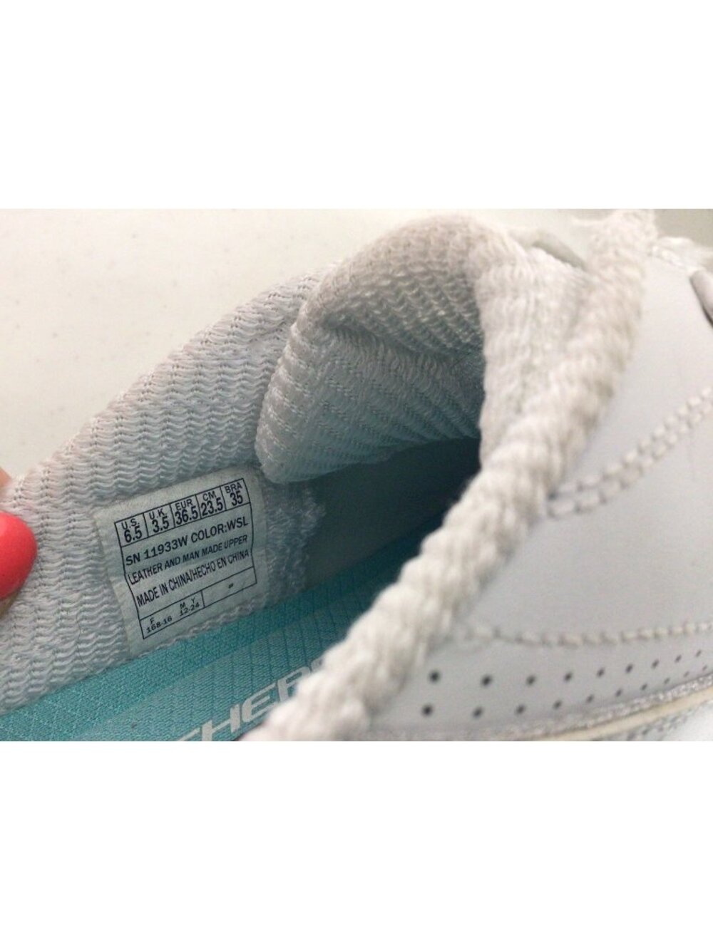 Skechers D'Lites Mules White Memory Foam Slip On Sneakers Women 6.5 - Picture 6 of 8